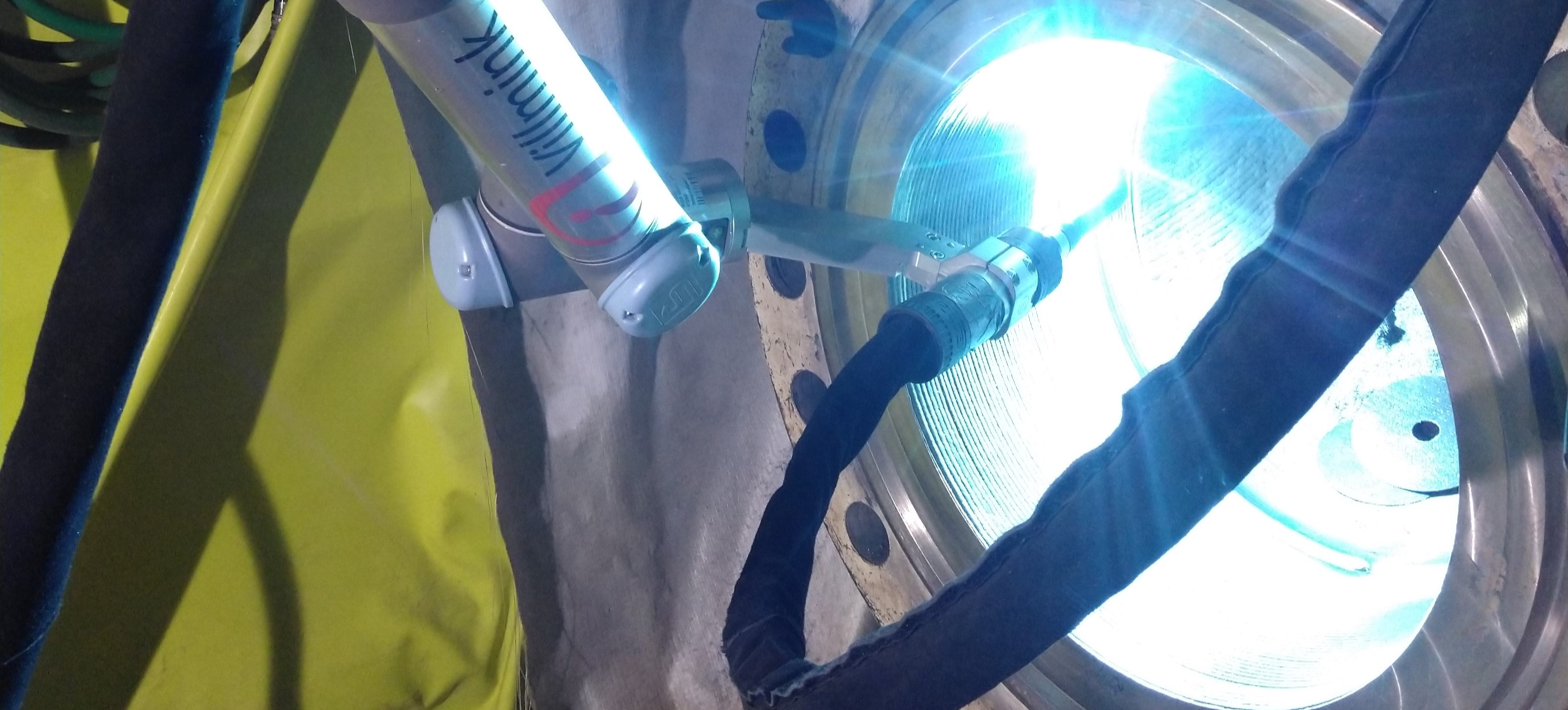 Golden weld performed onsite with robot